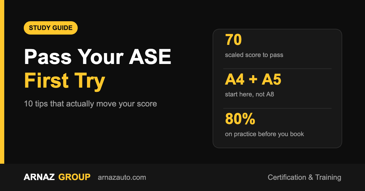 How to Pass Your ASE Test the First Time: 10 Study Tips