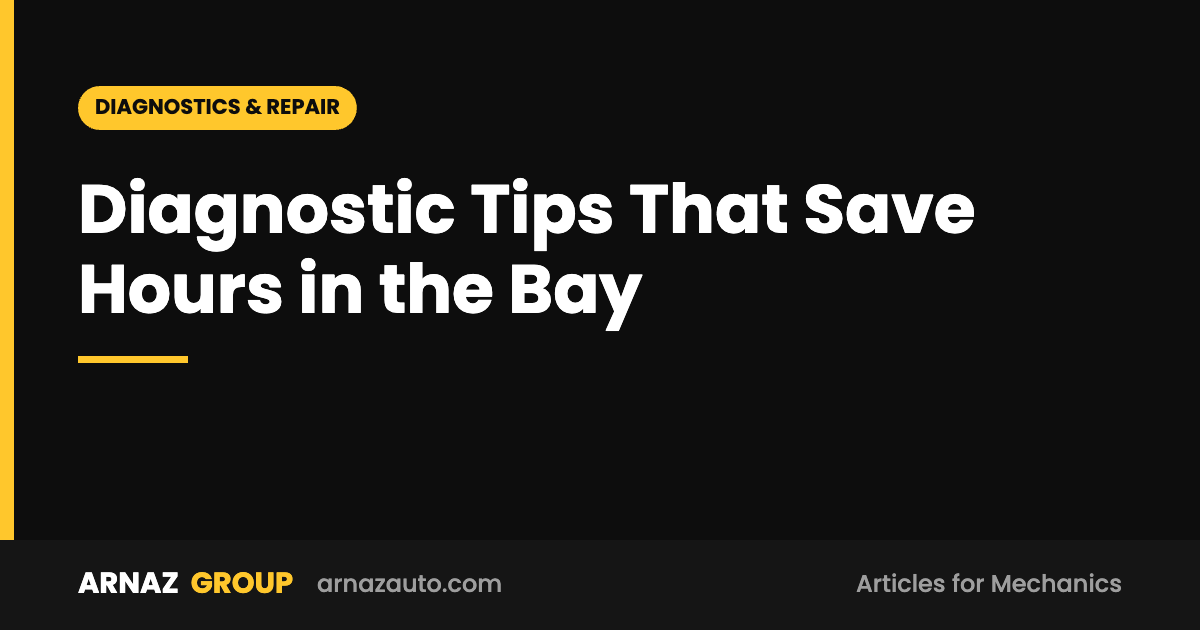 Diagnostic Tips That Save Hours in the Bay