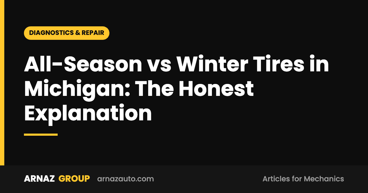 All-Season vs Winter Tires in Michigan: The Honest Explanation